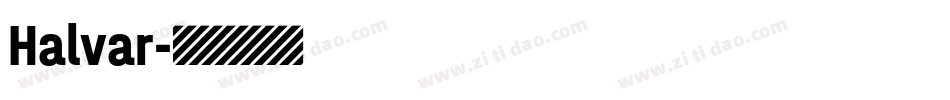 Halvar字体转换