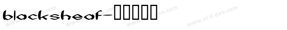 blacksheaf字体转换