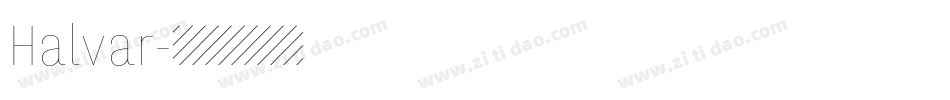 Halvar字体转换