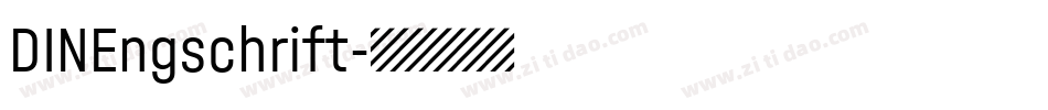 DINEngschrift字体转换