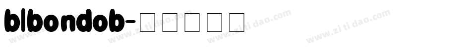 blbondob字体转换