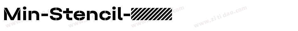 Min-Stencil字体转换