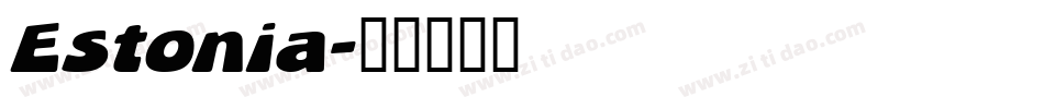 Estonia字体转换