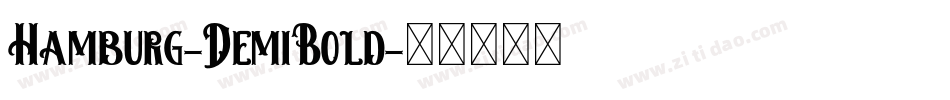 Hamburg-DemiBold字体转换