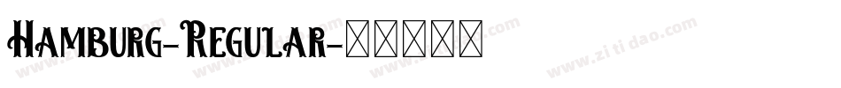 Hamburg-Regular字体转换