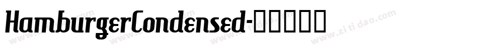 HamburgerCondensed字体转换