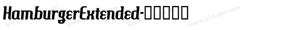 HamburgerExtended字体转换