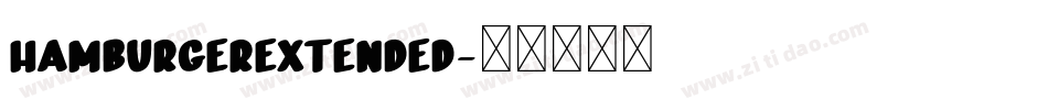HamburgerExtended字体转换