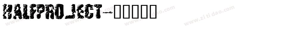 HALFPROJECT字体转换