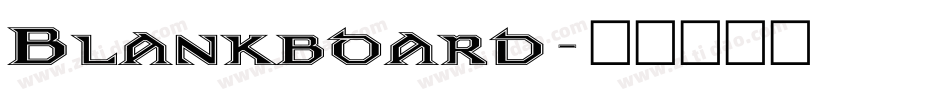 Blankboard字体转换