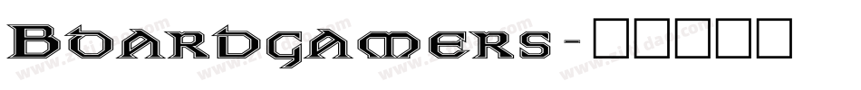 Boardgamers字体转换