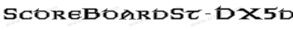 ScoreBoardSt-DX5d字体转换