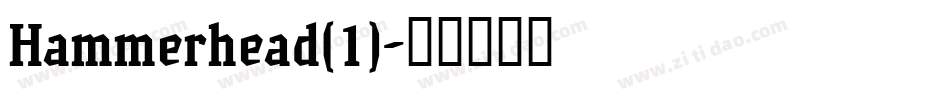 Hammerhead(1)字体转换