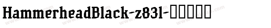 HammerheadBlack-z83l字体转换