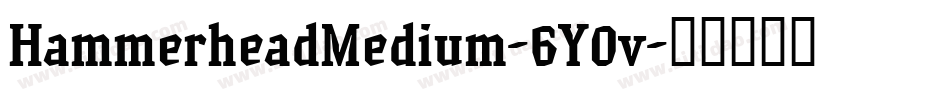 HammerheadMedium-6Y0v字体转换