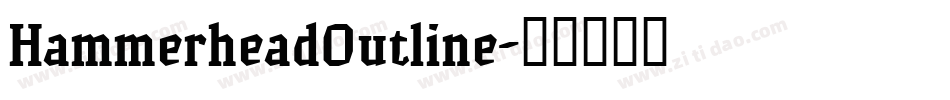 HammerheadOutline字体转换