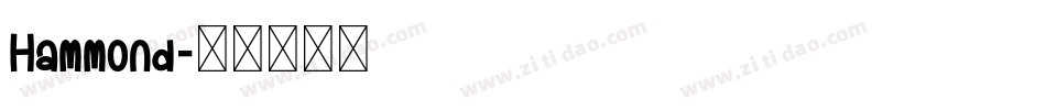 Hammond字体转换