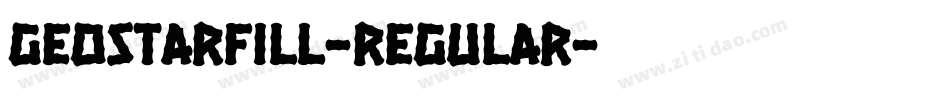 GeostarFill-Regular字体转换
