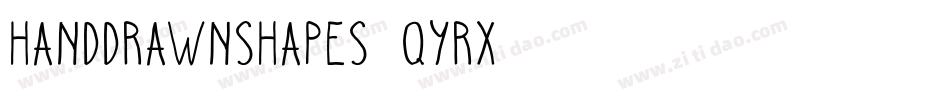 HandDrawnShapes-qyrx字体转换