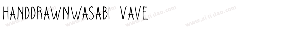 HandDrawnWasabi-vAvE字体转换