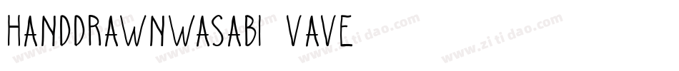 HandDrawnWasabi-vAvE字体转换