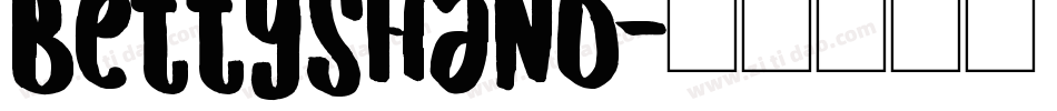 BettysHand字体转换