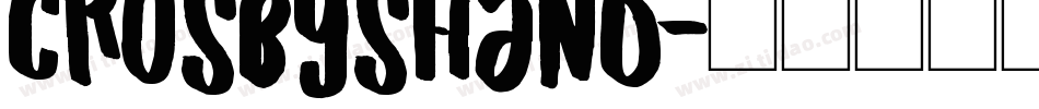 CrosbysHand字体转换