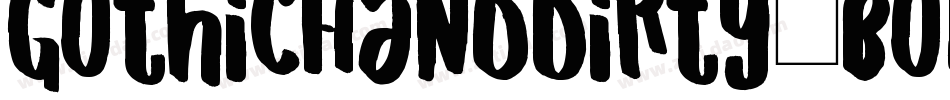 GothicHandDirty_bold字体转换