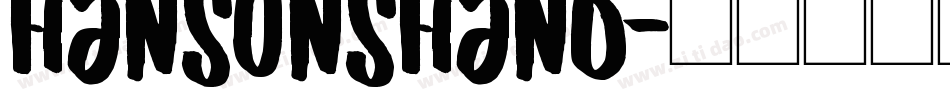 HansonsHand字体转换