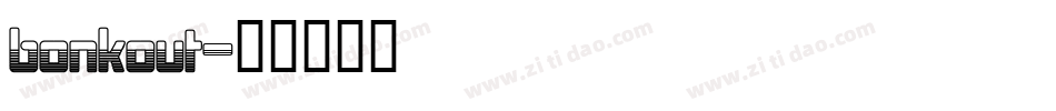 bonkout字体转换