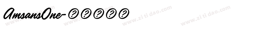 AmsansOne字体转换
