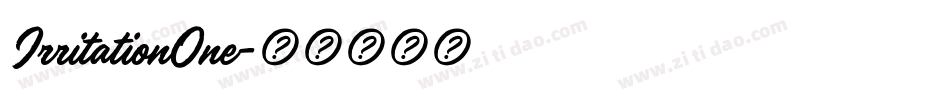 IrritationOne字体转换