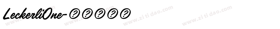 LeckerliOne字体转换