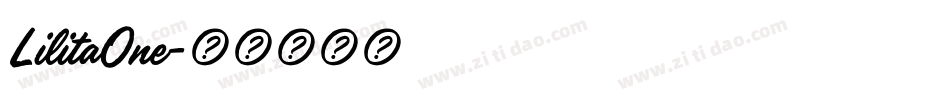 LilitaOne字体转换