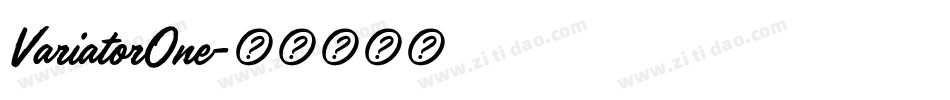 VariatorOne字体转换