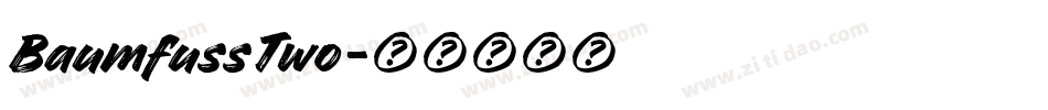 BaumfussTwo字体转换