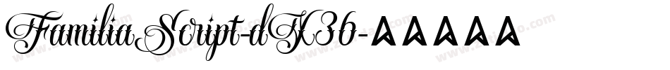 FamiliaScript-dX36字体转换