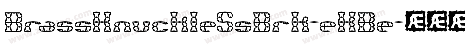 BrassKnuckleSsBrk-eKBe字体转换