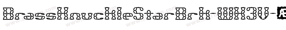 BrassKnuckleStarBrk-WK3V字体转换