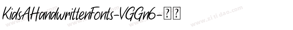 KidsAHandwrittenFonts-VGGn6字体转换