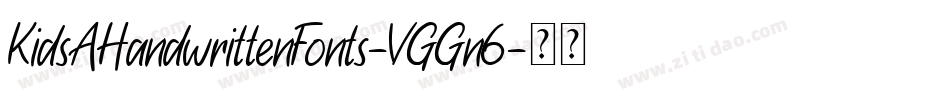 KidsAHandwrittenFonts-VGGn6字体转换