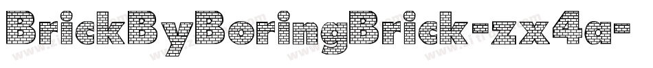 BrickByBoringBrick-zx4a字体转换