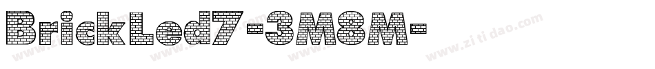BrickLed7-3M8M字体转换