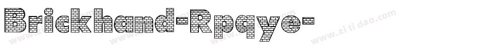 Brickhand-Rpqye字体转换