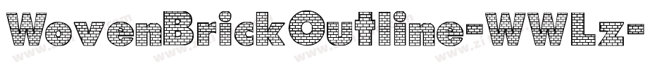 WovenBrickOutline-WWLz字体转换