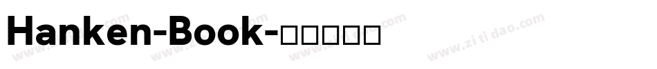 Hanken-Book字体转换