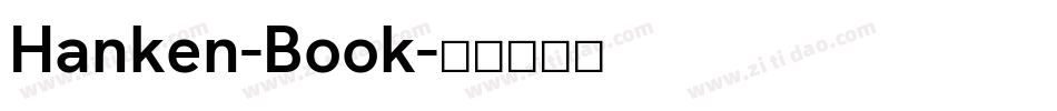 Hanken-Book字体转换