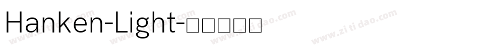 Hanken-Light字体转换