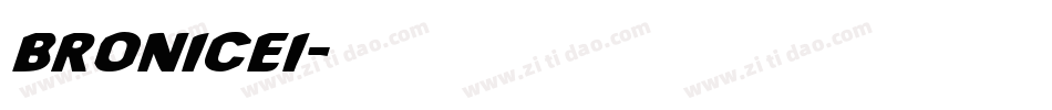bronicei字体转换