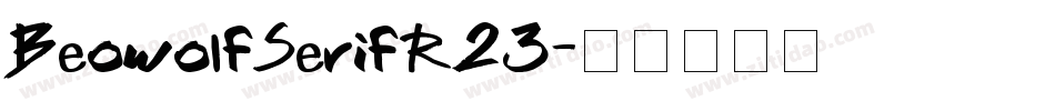 BeowolfSerifR23字体转换